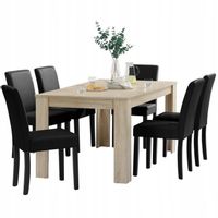 Stół do jadalni prostokątny stolik 160x90x77 cm