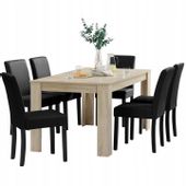 Stół do jadalni prostokątny stolik 160x90x77 cm