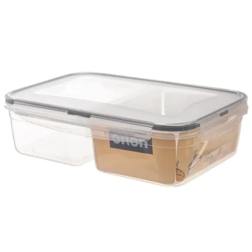 Pojemnik na żywność dzielony z uszczelką szczelny z 2 przegródkami lunchbox 2 l na Arena.pl