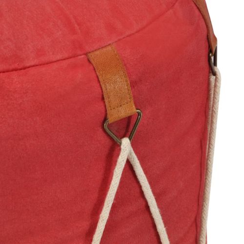 Puf Czerwony, 40X40 Cm, Płótno Bawełniane na Arena.pl