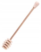ŁYŻKA Kuchenna DREWNIANA Do MIODU Nabierka Łopatka Miodownik 17,5cm K4