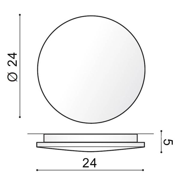 Ścienna lampa Ancona AZ2853 LED 24W 3000K IP54 do pokoju biała zdjęcie 3