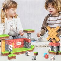 KLOCKI KONSTRUKCYJNE CHATY KOSTKI MAGNETYCZNE EDUKACYJNE STEM DLA DZIECI