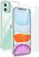 ETUI NA TELEFON IPHONE 11 TRANSPARENTNE SILIKONOWE + SZKŁO JASBON