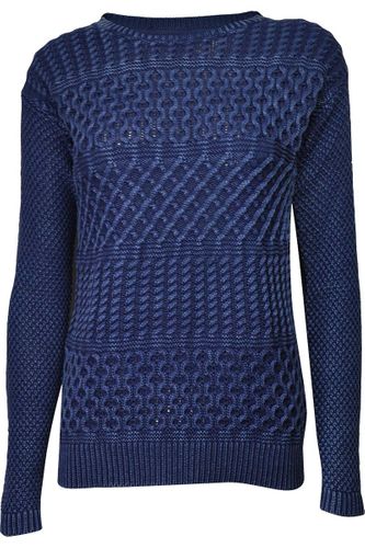 Next Granatowy Sweter, Warkocz - 50 / 5XL na Arena.pl