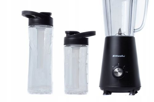 BLENDER KIELICHOWY SMOOTHIE 2 BIDONY 2 WKŁADY CHŁODZĄCE 5w1 RIWALL na Arena.pl