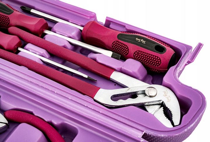 ZESTAW RÓŻOWYCH NARZĘDZI DLA SAMODZIELNYCH KOBIET 135 ELEMENTÓW NA PREZENT zdjęcie 4