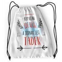 Plecak Dla Tadka Sportowy Szkolny Worek Torba Z Nadrukiem Ze Zdjęciem