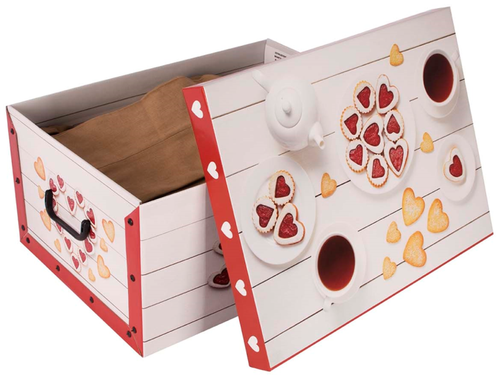 Pudełko Kartonowe Maxi Serduszka Białe na Arena.pl
