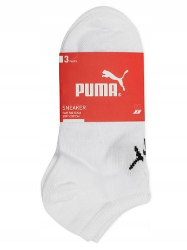 PUMA SKARPETY STOPKI BIAŁE 6 PAR 43-46 na Arena.pl