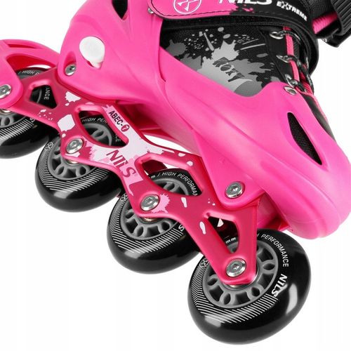 Łyżworolki Rolki Regulowane Rekreacyjne Kauczukowe Kółka Dziewczęce 39-42 na Arena.pl