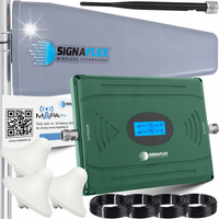 ZESTAW WZMACNIACZ SYGNAŁU TELEFONU GSM INTERNETU HSPA 4G LTE + ANTENY 15m