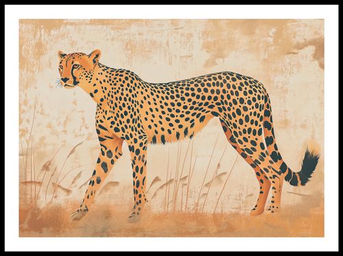 Plakat 70x50cm Gepard w Ruchu na Arena.pl