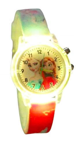zegarek dziecięcy dla dzieci dziewczynki FROZEN kraina lodu ELSA ledowy na Arena.pl
