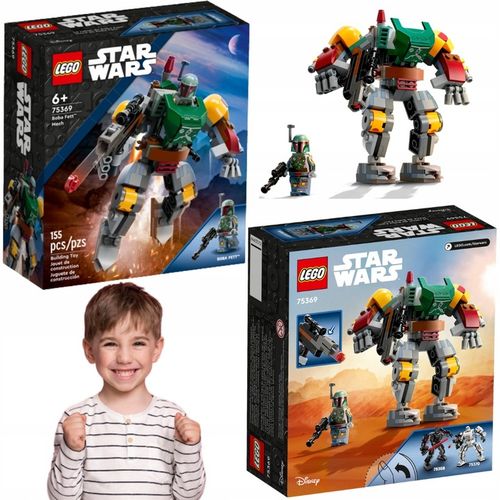 KLOCKI LEGO STAR WARS MECH FIGURKA BOBY FETTA PREZENT DLA 6,7,8 LATKA na Arena.pl