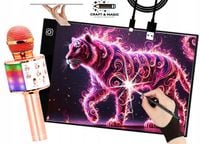 TABLET GRAFICZNY - BRIGHTPAD + MIKROFON KARAOKE - ZESTAW NA ŚWIĘTA PREZENT