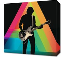 Obraz 40x40cm Pryzmat przez Gitarę