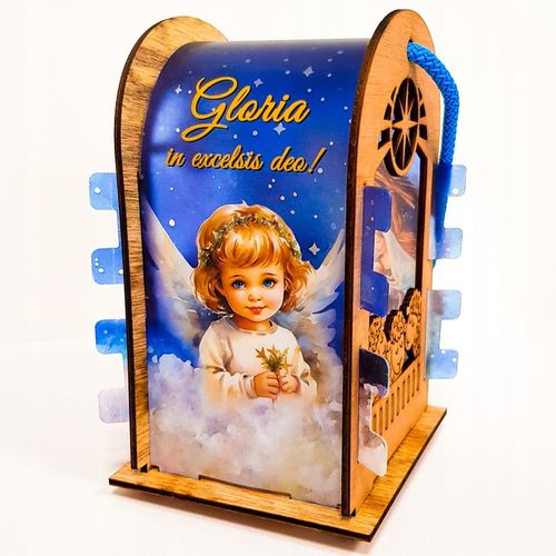 LAMPION ADWENTOWY DLA DZIECI ŚWIECĄCY LED KOLOROWY NA RORATY + Baterie na Arena.pl