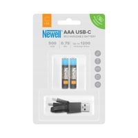 BATERIE AKUMULATORKI 1,5V 2X AAA R3 USB-C 500 MAH