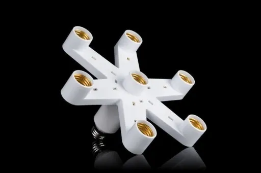 Splitter, rozgałęziacz do żarówek E27 7 gniazd zdjęcie 1