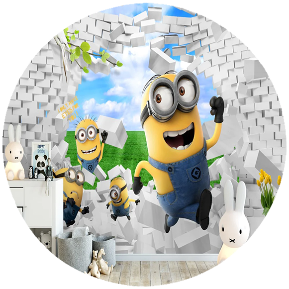 Opłatek na tort Minionki zdjęcie 1