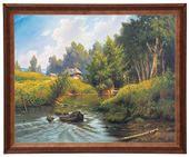 obraz w drewnianej ramie 40x50 pejzaże