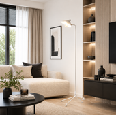 Lampa Podłogowa Berella Light Estra F WH BL5365