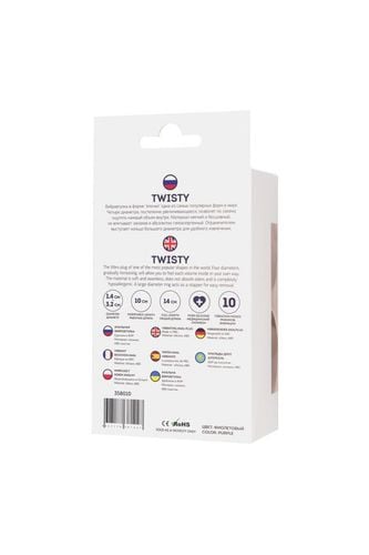 todo by toyfa anal plug twisty, silicone, purple, 14 cm, o 3.2 cm na Arena.pl