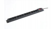 Listwa zasilająca 3m Armac M12 MULTI 12GNIAZD do szaf Rack 19" kabel