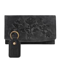 zestaw prezentowy portfel damski skórzany vintage i brelok