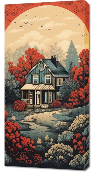 Obraz 50x100cm Idylla Rustykalna zdjęcie 1