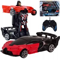 AUTO ROBOT AUTOBOT NA PILOT JEŹDZI ŚWIECI DŹWIĘK 2W1 ZABAWKA SAMOCHÓD