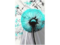 60CM 40CM OBRAZ ŚCIENNY DMUCHAWCE TURKUSIE DRUK PŁÓTNO RAMA