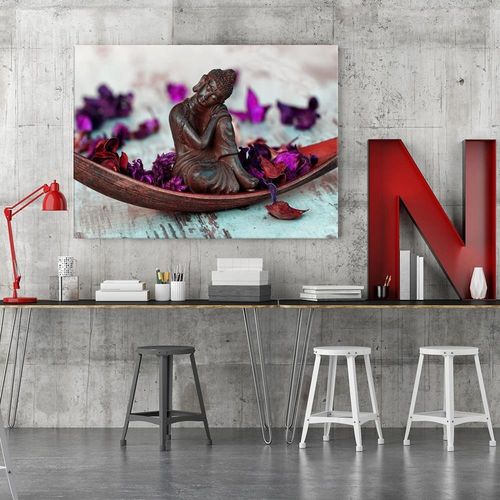 Obraz na płótnie - Canvas, Budda i płatki 1 60x40 na Arena.pl