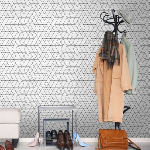 Tapeta Do Salonu Modny Wzór GEOMETRYCZNY Ozdoba na Arena.pl