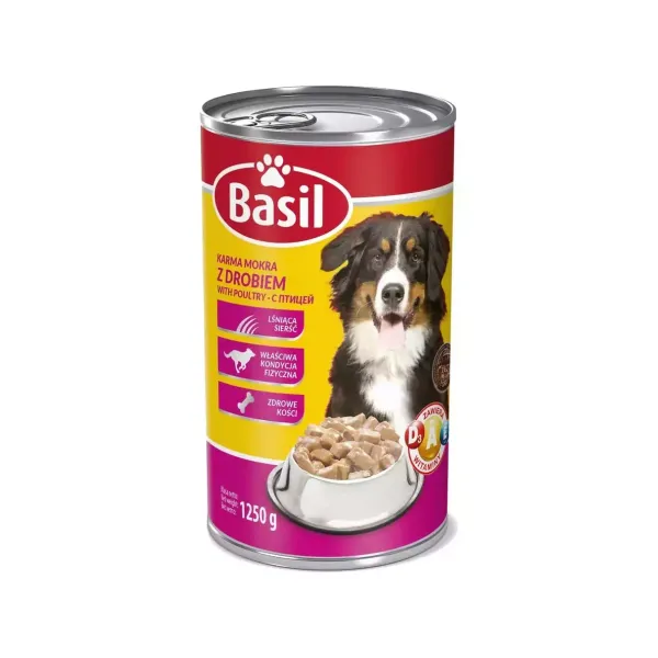 BASIL KARMA PIES 1250G PUSZKA DRÓB zdjęcie 1