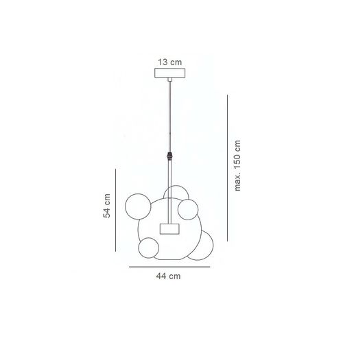 Lampa wisząca Berella Light Ballone 1B BL0330 na Arena.pl