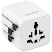 canyon travel adapter ontour one eu/uk/us/aus   white