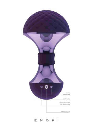 enoki - bendable massager - purple na Arena.pl