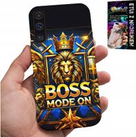 ETUI DO SAMSUNG GALAXY A70 - BOSS LEW Z KORONĄ NA TARCZY CASE + FOLIA