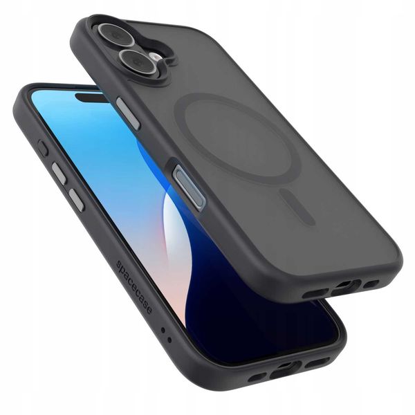 Spacecase Hybrid Mag Iphone 16 Black zdjęcie 10