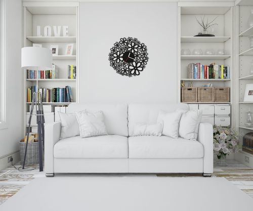 ZEGAR ŚCIENNY KWIATY 38cm M 123.10 na Arena.pl