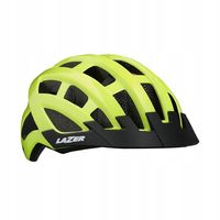 Kask rowerowy LAZER PETIT DLX+Led+siatka neonowy żółty 50-56 cm