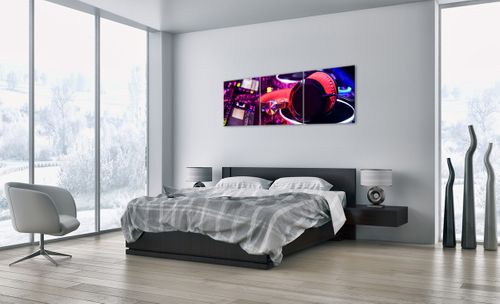Obraz Na Płótnie - Studio Nagrań  - 150X50 Cm - Ca150X50-2404 na Arena.pl