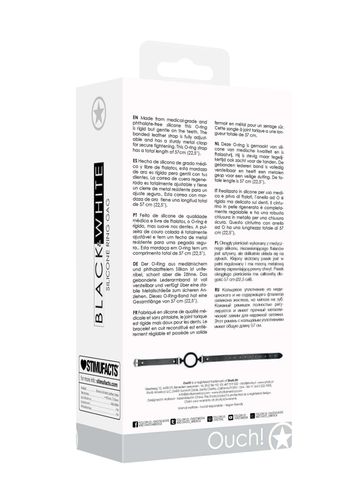 Silicone Ring Gag - With Adjustable Bonded Leather Straps na Arena.pl