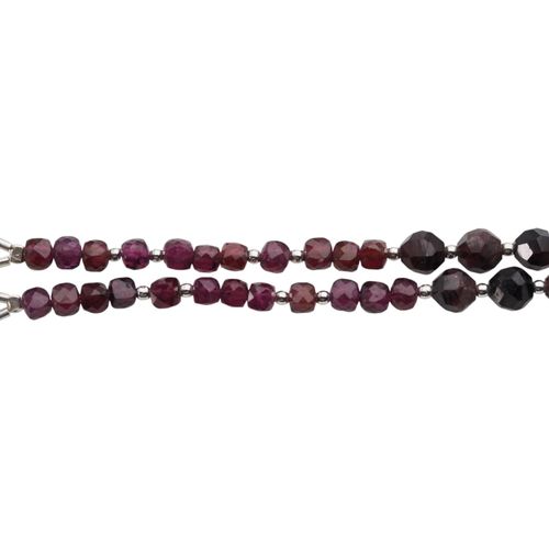 Bransoletka - Granat, Hematyt i srebro na Arena.pl