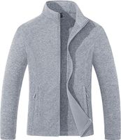 Damska Kurtka Polarowa Ciepła Lekka na Zamek Jasnoszara Rozmiar L