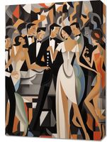 Obraz 50x70cm Bal w Art Deco