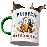 Kubek Zielony Dla Patrycji Koleżanki Żony Prezent Z Nadrukiem Ze Zdjęciem