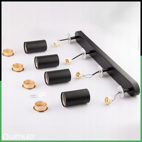 Lampa sufitowa HALOGENOWA kinkiet OPRAWA LED reflektor SPOT 4x GU10 na Arena.pl